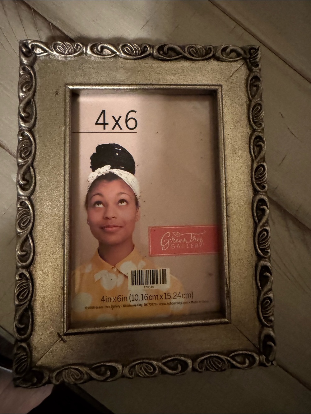 Hobby Lobby Ornate Silver-Tone 4x6 Picture Frame